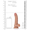 Real Rock Ultra Skin Gode réaliste Balls Curved RealRock 12.5 x 3.6cm Latino